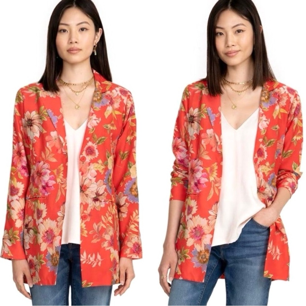 Johnny Was- Fyson Oversized Floral Blazer